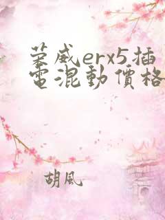 荣威erx5插电混动价格及图片