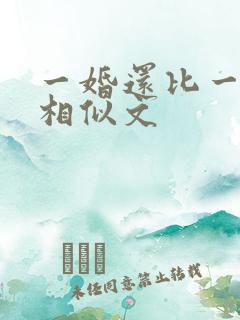 一婚还比一婚高相似文