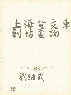 上海公交车实时到站查询