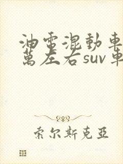 油电混动车10万左右suv车型推荐