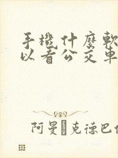 手机什么软件可以看公交车到哪里了