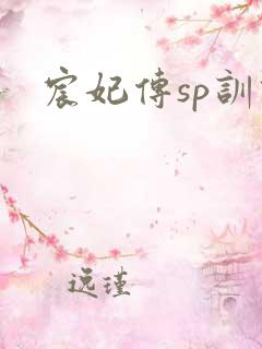 宸妃传sp训诫