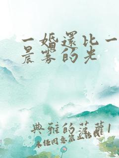 一婚还比一婚高晨雾的光