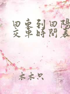 田东到田阳的公交车时间表