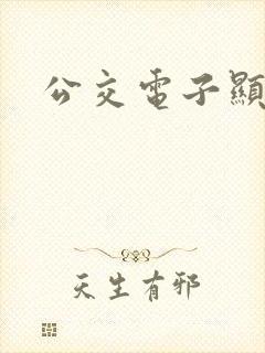 公交电子显示屏