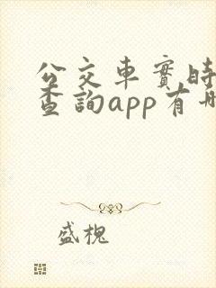 公交车实时到站查询app有哪些