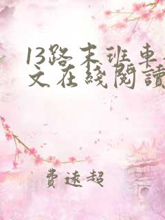 13路末班车全文在线阅读