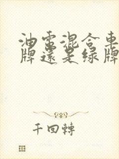 油电混合车上蓝牌还是绿牌