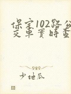 保定102路公交车实时查询