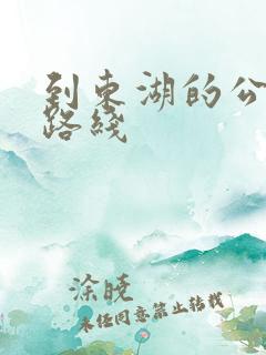 到东湖的公交车路线
