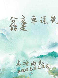 公交车道几点不能走