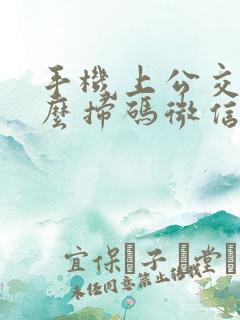 手机上公交车怎么扫码微信
