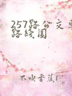 257路公交车路线图