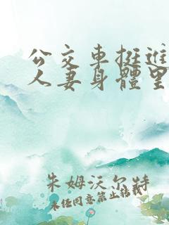 公交车挺进朋友人妻身体里短篇小说
