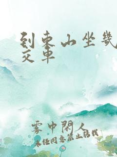 到东山坐几路公交车