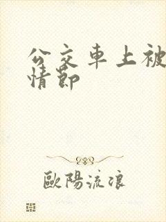 公交车上被摸的情节