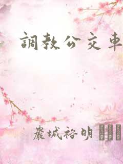 调教公交车h