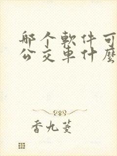 哪个软件可以看公交车什么时候来