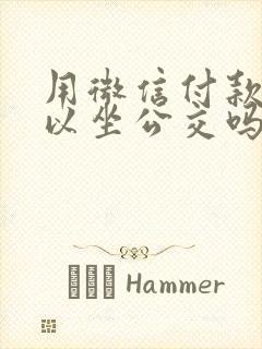 用微信付款码可以坐公交吗