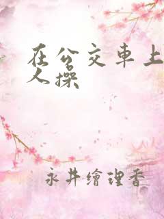 在公交车上被男人操