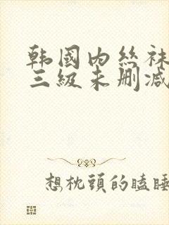 韩国内丝袜bd三级未删减