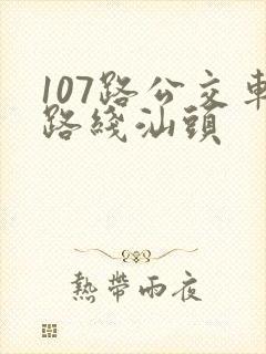 107路公交车路线汕头