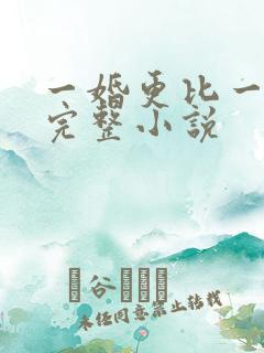 一婚更比一婚高完整小说