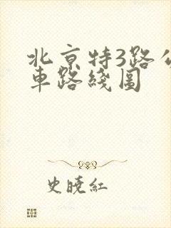 北京特3路公交车路线图
