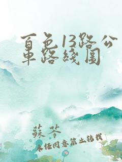 百色13路公交车路线图