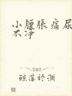 小腹胀痛尿频尿不净