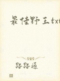 最佳野王txt