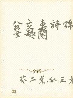 公交车诗锦小说笔趣阁