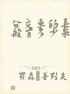 公交车的长度一般有多少米