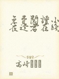 免费阅读小说此夜逢君在线阅读全文