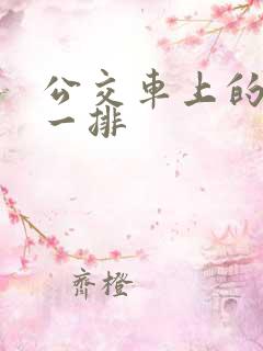 公交车上的最后一排
