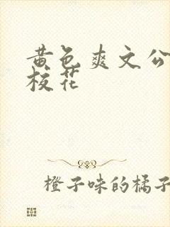 黄色爽文公交车校花