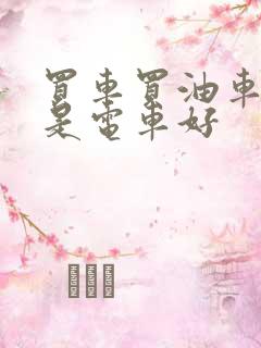 买车买油车好还是电车好