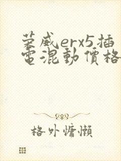 荣威erx5插电混动价格