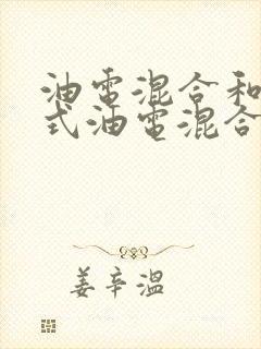 油电混合和插电式油电混合的区别