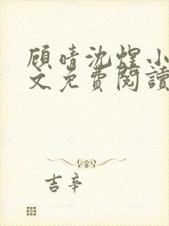 顾晴沈煜小说全文免费阅读