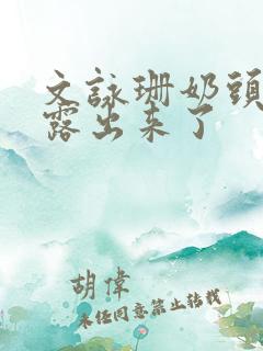 文咏珊奶头全乳露出来了