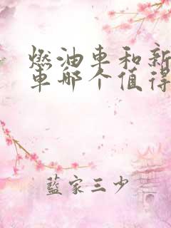 燃油车和新能源车哪个值得购买