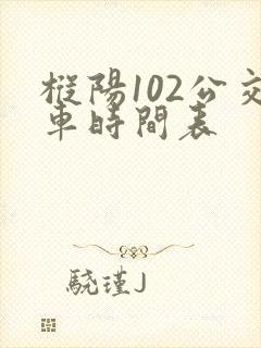 枞阳102公交车时间表