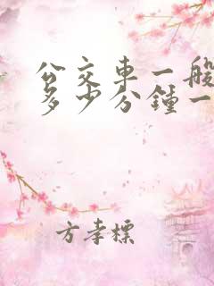 公交车一般都是多少分钟一辆