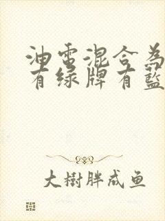 油电混合为什么有绿牌有蓝牌