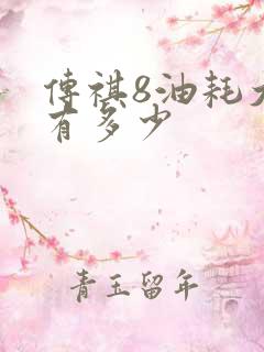 传祺8油耗大概有多少