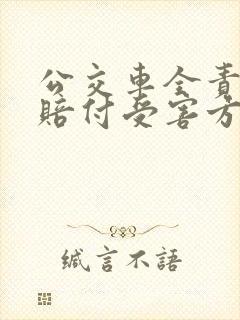 公交车全责怎么赔付受害方