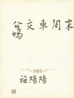公交车周末上班吗
