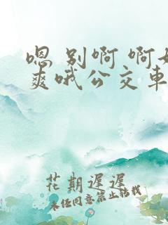 嗯 别啊 啊好爽哦公交车