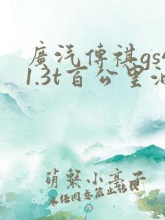 广汽传祺gs41.3t百公里油耗多少